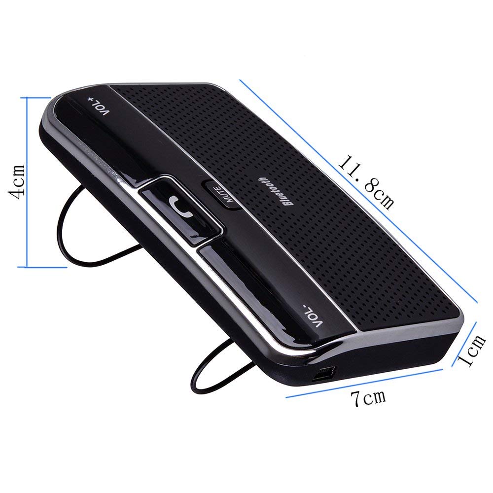 Bluetooth 4.0 Car Kit In-car Hands Free Speakerphone/ MP3 Player/ Music Receiver with Clip