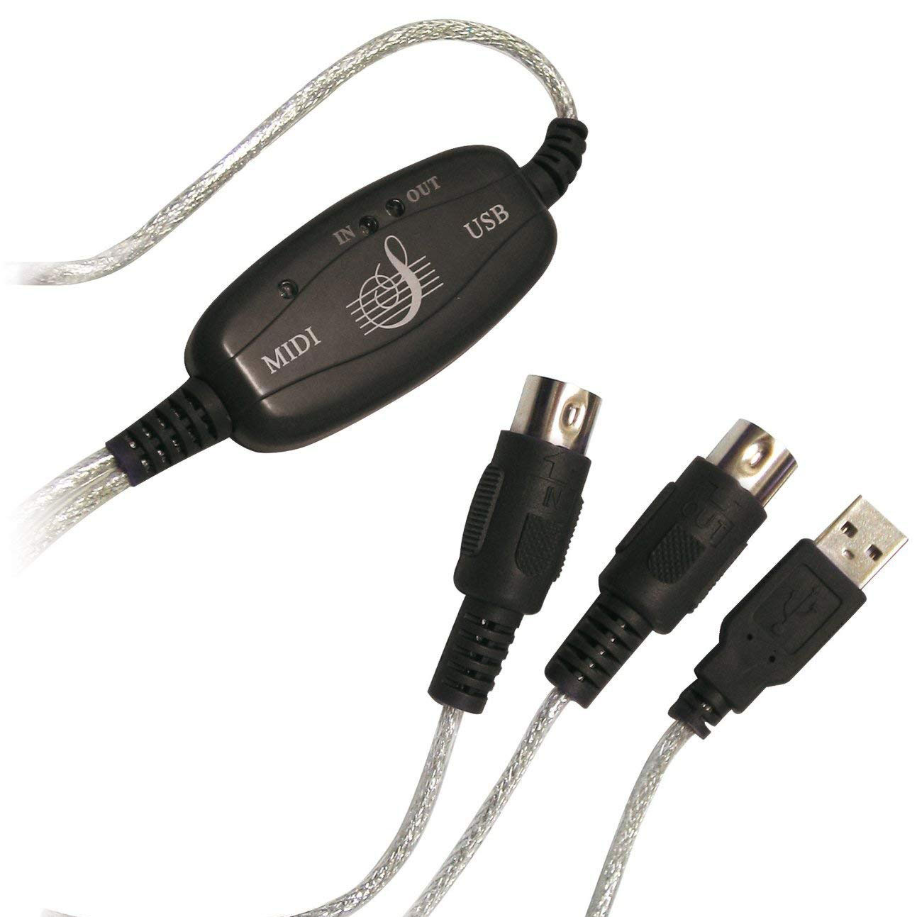 USB To MIDI Keyboard Interface Converter Cable Adapter Support Windows Win XP Win Vista Mac OS
