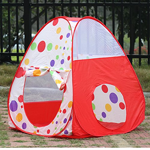 Kid Play Pop up Ten Dots Design Cuddy Outdoor and Indoor Tent Dome House Tunnel for Children