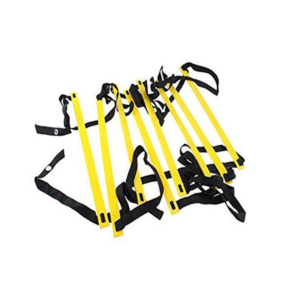 8-Rung Agility Ladder 4 M Yellow & Black Durable For Speed Skills Soccer Football Fitness Feet Training