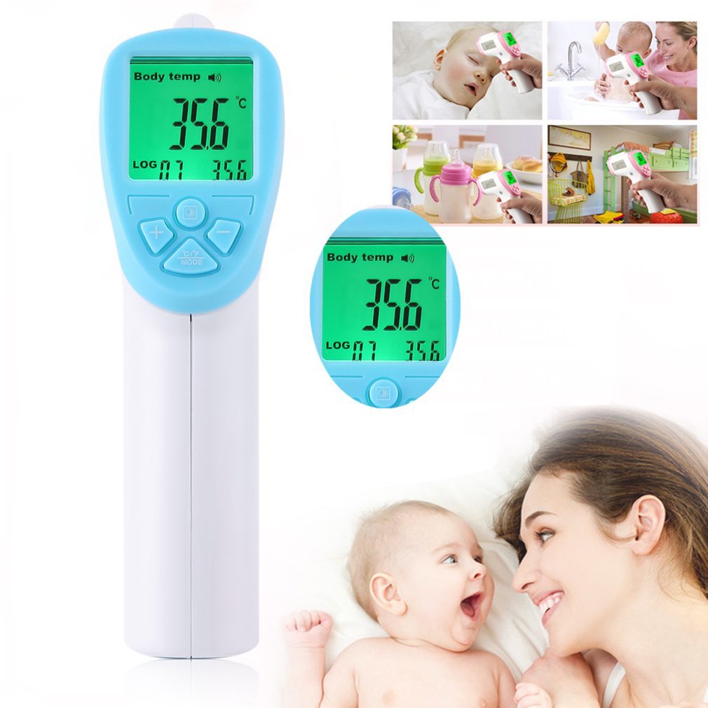 No Touch Forehead Thermometer Infrared IR Baby Body Skin Fever Temporal Measurement